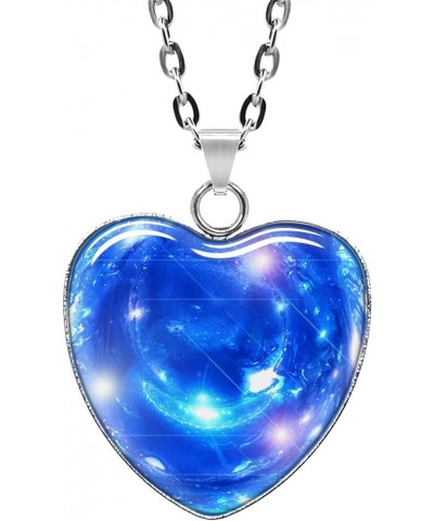 Galaxy Art Necklace Custom Nebula Universe Space Jewelry Pendant Birthday Gift for Her F $11.54 Necklaces