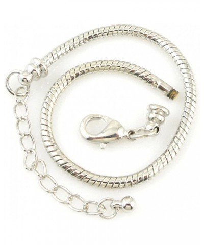 10pcs White Silver Plated Lobster European Style Snake Chain Bracelet fit Charm Beads 7.1 21 CM 5pcs $12.03 Bracelets