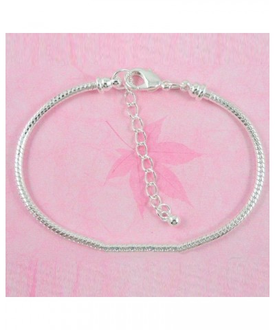 10pcs White Silver Plated Lobster European Style Snake Chain Bracelet fit Charm Beads 7.1 21 CM 5pcs $12.03 Bracelets