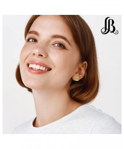 Double C Earrings for Women | Designer Earrings Letter Design | Lovely Gift - ER-1009-Silver $10.78 Earrings