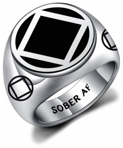 Sobriety Gift AA NA Sober AF Ring Addiction Recovery Gift AA Gift NA Gift Narcotics Anonymous Jewelry for Women Men NA RS 11 ...