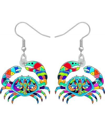 Acrylic Jellyfish Earrings Dangle Jewelry Crab Octopus Whale Turtle Earrings for Women Girls Ocean Animals Summer Gifts Crab ...