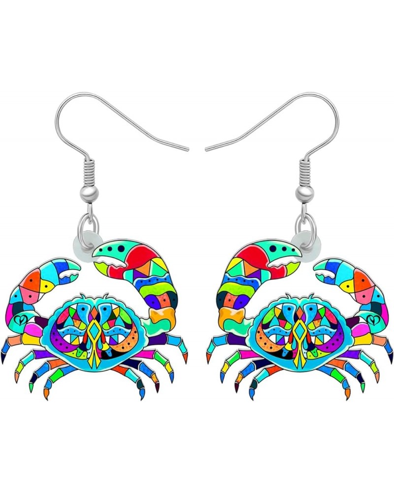 Acrylic Jellyfish Earrings Dangle Jewelry Crab Octopus Whale Turtle Earrings for Women Girls Ocean Animals Summer Gifts Crab ...