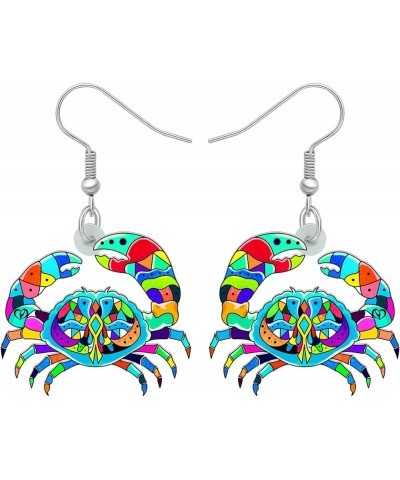 Acrylic Jellyfish Earrings Dangle Jewelry Crab Octopus Whale Turtle Earrings for Women Girls Ocean Animals Summer Gifts Crab ...