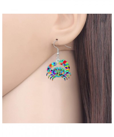 Acrylic Jellyfish Earrings Dangle Jewelry Crab Octopus Whale Turtle Earrings for Women Girls Ocean Animals Summer Gifts Crab ...