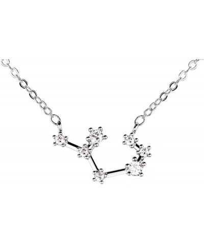 Silver Crystal Zodiac Necklace Constellation Jewelry Birthday Gift Sorority Sister Gift Sagittarius $14.54 Necklaces