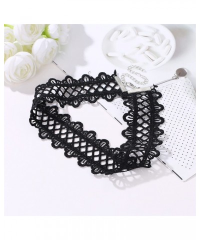 Gothic Black Velvet Lace Choker Necklaces Collar Choker Jewelry Adjustable for Women and Girls $6.50 Necklaces