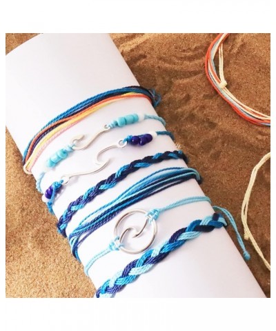 Bracelets for Teen girls Boho Surfer Bracelets Friendship Bracelets for Women Surf Wave String Bracelet Beach Jewelry Gifts f...