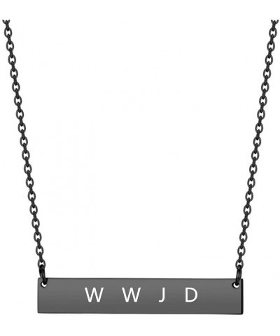 Stainless Steel WWJD & HWLF Necklaces for Women Girl - What Would Jesus Do ? He Would Love First - Inspirational Religious Re...