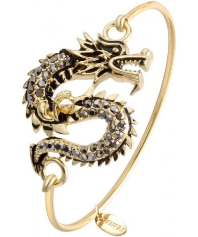 3 Colors Imperial Dragon Adjustable Wire Bracelet gold $10.77 Bracelets