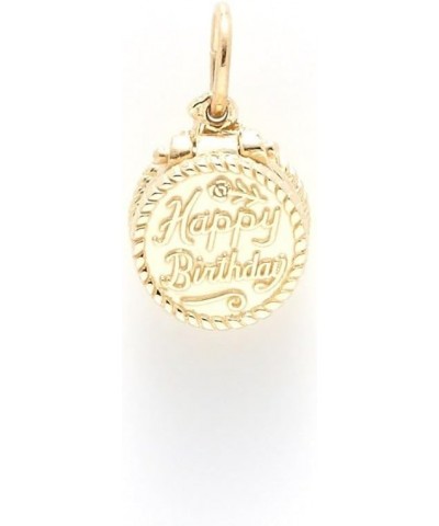 Birthday Cake Charm, Charms for Bracelets and Necklaces yellow gold plated silver $24.18 Bracelets