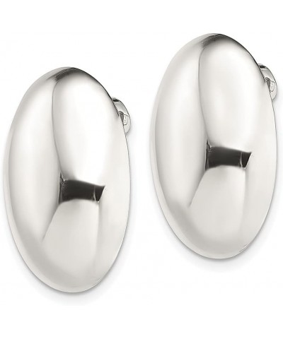 925 Sterling Silver Non Pierced 22x15mm Oval Button Stud Earrings 925 Sterling Silver - 25mm - 0.98 inch $42.86 Earrings