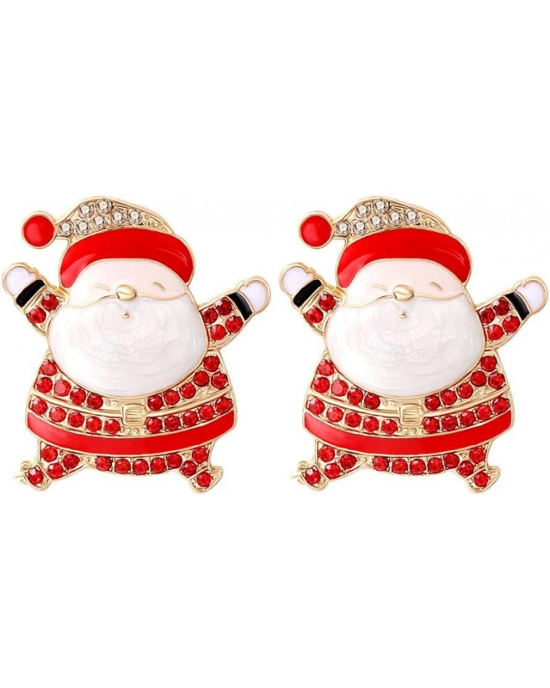 Santa Claus Stud Earrings for Girls Women Cubic Zirconia Christmas Earrings Holiday Studs Cute Festive Hypoallergenic Christm...