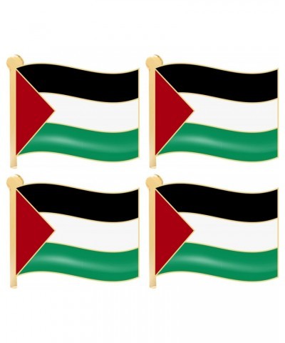 Palestinian Flag Pins 4Pcs Waving Electroplated Alloy 0.98x0.79in Palestine Pin for Parade Party Clothes Brooches Pins $6.01 ...