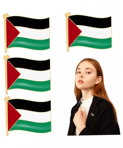 Palestinian Flag Pins 4Pcs Waving Electroplated Alloy 0.98x0.79in Palestine Pin for Parade Party Clothes Brooches Pins $6.01 ...