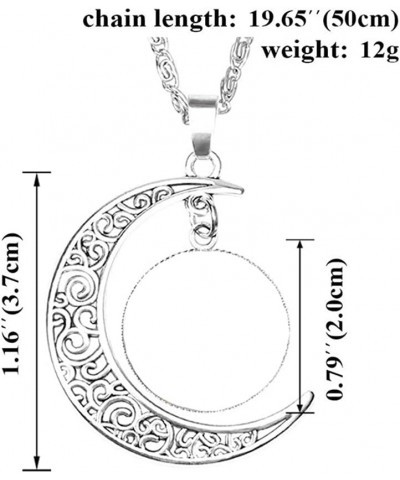 Moon Pendant Genshin Impact Glass Dome Crescent Pendant for Boys Men Girls Women water $7.55 Necklaces