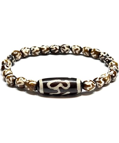 Tibetan Yak Bone Om Healing Bracelet - Chakra Alignment & Balancing Style-5 Wrist size 6.5"-7.5" Bead size 6-14 mm $10.43 Bra...