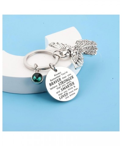 Guardian Angel Keychain with Birthstone Memorial Key Chain Personalised Gift May. $8.83 Pendants