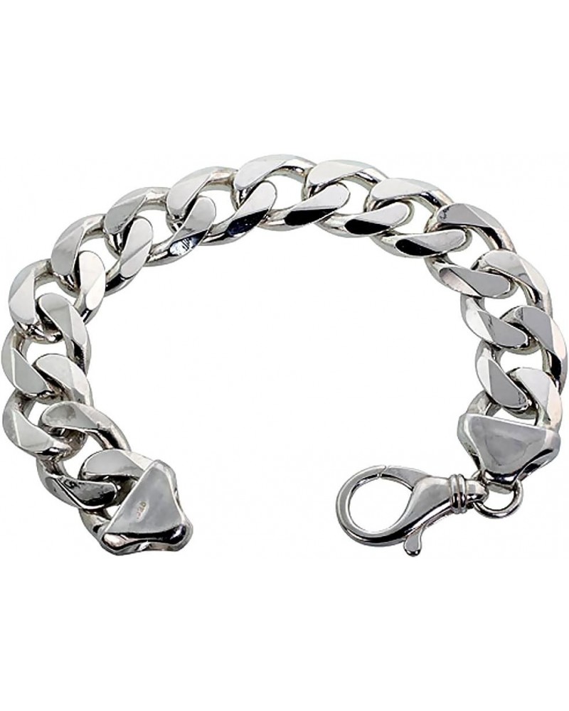 Sterling Silver Thick 9-17 mm Curb Link Bracelets Nickel Free Italy 7-10 inches 9.0 Inches 17mm Curb_Chain_Bracelet $32.09 An...