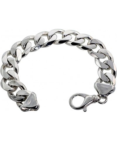 Sterling Silver Thick 9-17 mm Curb Link Bracelets Nickel Free Italy 7-10 inches 9.0 Inches 17mm Curb_Chain_Bracelet $32.09 An...