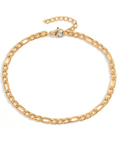 Women Foot Chain Solid Color Beach Ankle Bracelet Gift Solid Golden $2.76 Anklets