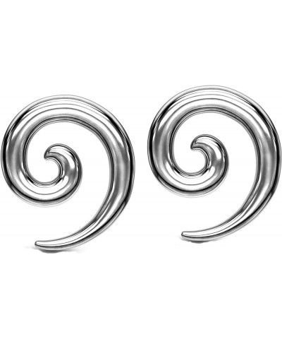 Pair 316L Stainless Steel Ear Spirals Tapers Gauges 0g 2g 4g 6g 8g 2g 6mm $9.93 Body Jewelry