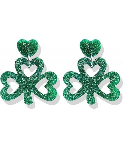 St Patricks Day Earrings Shamrock Earrings for Women Acrylic Green Irish Earrings Jewelry St Patricks Day Accessories Gifts S...