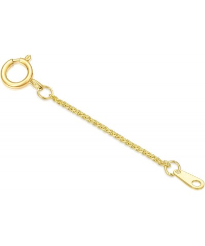 14k Gold 0.5"/1"/1.5"/2"/3" Necklace Bracelet Extender Chain, Necklace Extender Gold 14k, Durable Removable Gold Chain Extend...