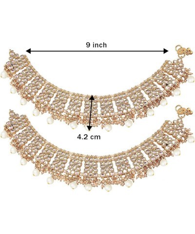 Bajubandh Armlet Upper Arm Bracelet Ethnic Indian Wedding Wear Temple Jewelry For Women White 2 $18.24 Anklets