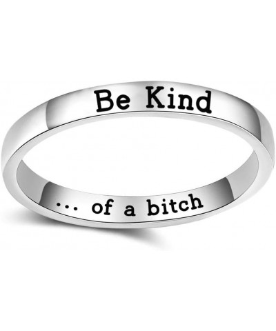 Be Kind...of A Bitch Ring Jewelry Rings for Women Be Kind Gift Silver color size 9 $9.23 Clothing