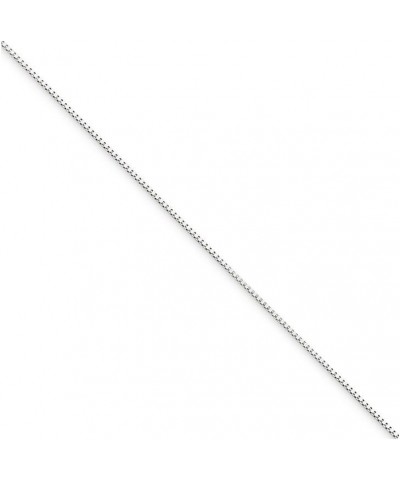 10k White Gold .5mm Box Chain 18 Inch $36.75 Necklaces