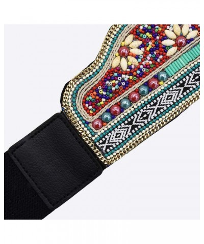 Bohemian Women Belt Ethnic Beaded Elastic Strech Adjustable Belt Waist Belly Chain Body Jewelry $13.48 Body Jewelry