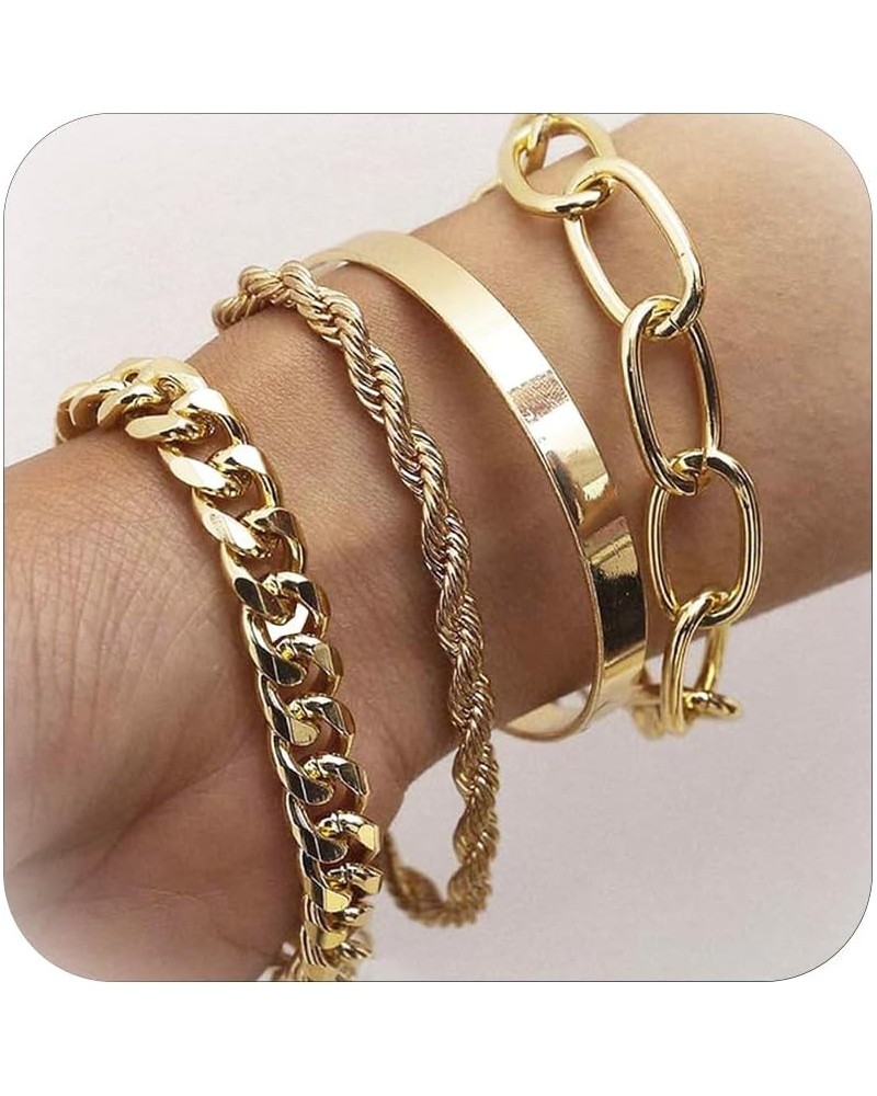 Gold Bracelets for Women Gold Bracelet Stack Pulseras para Mujer Indian Jewelry Sets for Women Gold Bangles for Women Bracele...