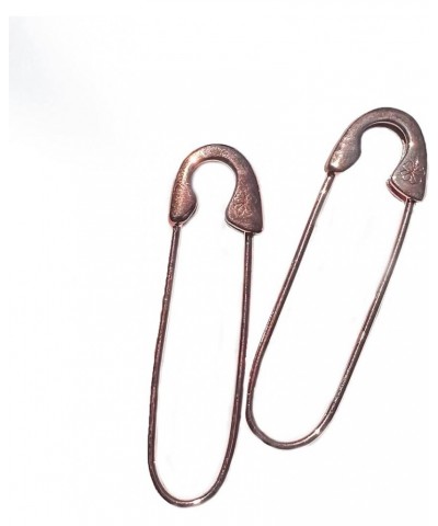 SAFETY PIN EARRINGS Everyday Dainty Earrings in Gold Brass, Sterling Silver & Copper Copper $25.20 Earrings