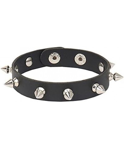 Puddin Leather Choker Necklace Black Leather Spike Rivets Bracelet Puddin Letter Halloween Cosplay Party Jewelry for Women Gi...