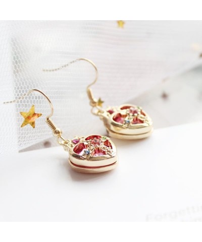 Lovely Guardian Star Jewelry Set - Anime Cosplay Necklace and Earrings for Women Girls - Hot Pink Crystal Jewelry Crown $7.07...