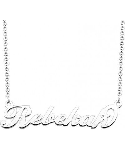 Personalized Name Necklace Initial Necklace Customized Sterling Silver Original Font Pendant Jewelry Same Day Shipping Gift f...