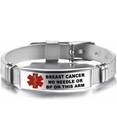 Emergency Medical Bracelets Lasers Engraved Adjustable Wristband Medical Alert IDs Bracelet Jewelry for Men Women Blood Thinn...