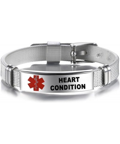 Emergency Medical Bracelets Lasers Engraved Adjustable Wristband Medical Alert IDs Bracelet Jewelry for Men Women Blood Thinn...