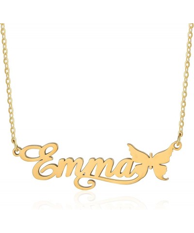 Custom Name Necklace for Women Name Necklace Personalized Gold Name Necklace Customized Jewelry Gifts for Mother Girls Style ...