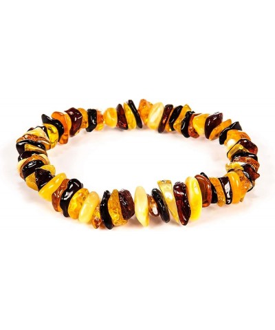 Natural Baltic Amber Bracelet for Adults (Women/Men) - Hand made From Polished/Certified Baltic Amber Beads(4 Colors) MULTI $...