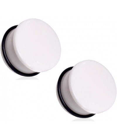 Organic Buffalo Bone Single Flare Plug Gauges with Black O-Ring, Sold as a Pair 19mm (3/4") $9.85 Body Jewelry