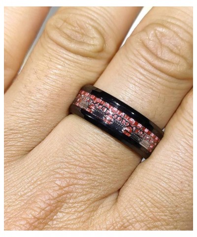 Couple Rings Matching Rings His Her Ring Red CZ Women's Wedding Ring Crown Rings women's size 9 & men's size 11 $10.58 Others