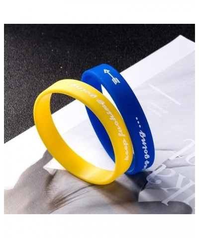 Keep Fucking Going Wristband for Men Women,2Pcs Motivational Silicone Wristbands Mantra Sayings Quotes Cuff Bracelet Strength...