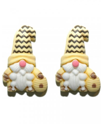 Cute Black & Yellow Honey Bee Gnome Stud Earrings (S029) $9.67 Earrings