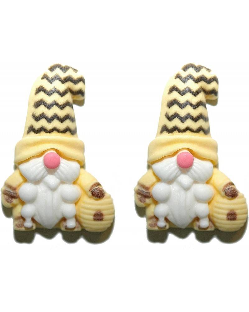 Cute Black & Yellow Honey Bee Gnome Stud Earrings (S029) $9.67 Earrings