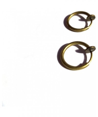 Clip-on Earrings Assorted Colors Hoops Non Pierced Hypo-allergenic 0.50 inch Hoops Small antique gold $6.23 Earrings