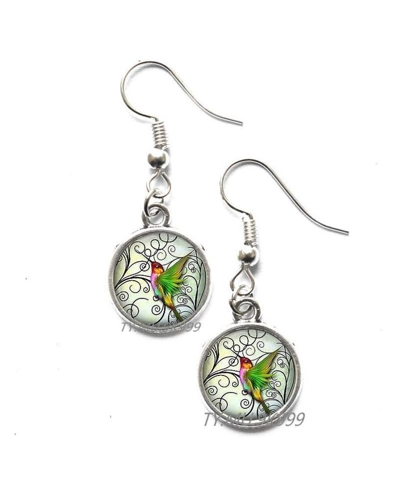 Hummingbird Earrings - Hummingbird Lover Gift - Tropical Bird Jewelry - Hummingbirds Earrings -Bird Jewelry.Y245 (2) $6.37 Ea...