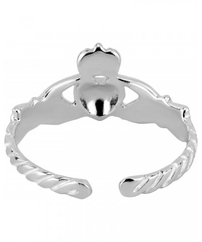 Promise Of Love Royal Claddagh .925 Sterling Silver Toe or Pinky Ring $10.05 Body Jewelry