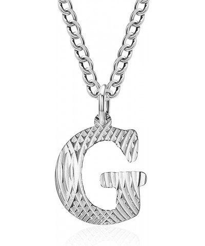 Stainless Steel Initial Necklaces for Women, A-Z Letter Pendant Choker Necklace with Simple Patterned Surface Design, Jewelry...